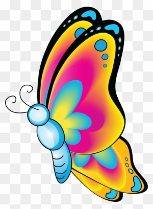 Time For Some Family Fun, Singing, Games And Crafts - Cartoon Picture Of Butterfly