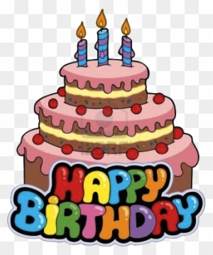 Happy Birthday Cake Clipart Transparent - Fb Comment Happy Birthday