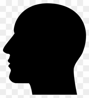 Clipart Man Head Silhouette - Side View Face Clipart