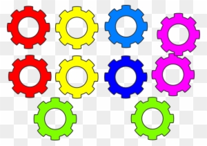 Head And Brain Outline Download - Gear Colorful Clip Art