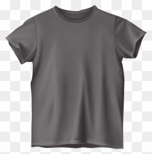 Grey T Shirt Png Clip Art - T Shirt Top View Png
