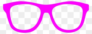 Purple Frames Clip Art - Pink Eyeglasses Clip Art