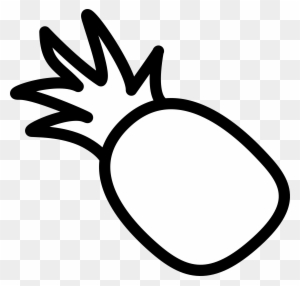 Pineapple - Clipart - Pineapple Clipart Black And White