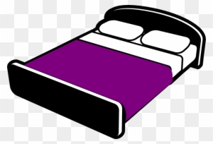 Purple Bed Clipart