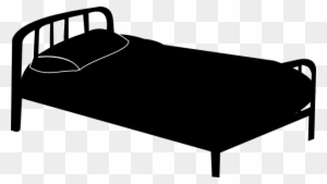 Hospital Bed Silhouette Clip Art At Clker - Bed Silhouette Png @clipartmax.com