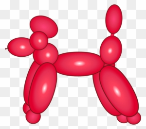 Balloon Dog Cliparts - A&t Designs Dog Balloon Animal 3" Sew
