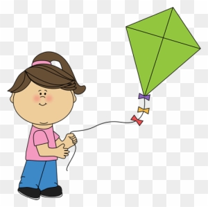 Polygon Clipart For Kid - Flying Kite Clip Art