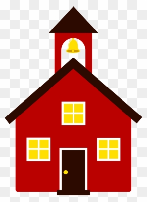 Cute House Clipart - Little Red School House Clip Art