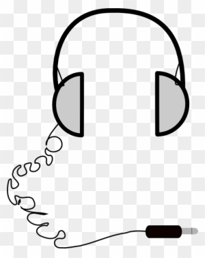 Headphones Simple Clip Art At Clker - Simple Drawing Of Headphones