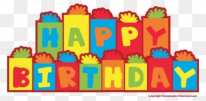 Happy Birthday Clipart - Happy Birthday Present Clipart