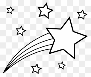 Shooting Star Colorable Line Art - Shooting Star Coloring Pages