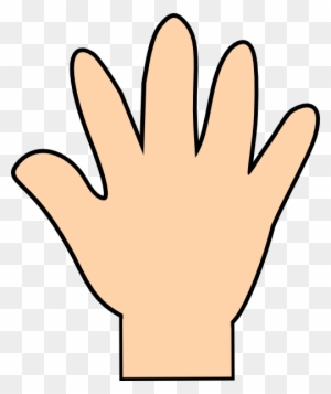 Handprint Outline Hand Outline Template Printable Clipart