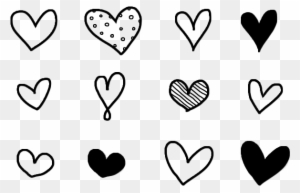 Heart Clipart Orange Heart Clip - Doodle Heart Clip Art