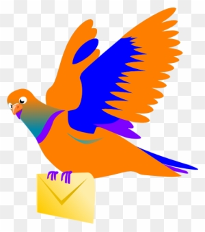 Email Message Bird Clip Art At Clker Com Vector Clip - Bird Message Png