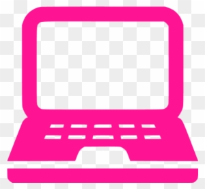 Deep Pink Notebook Icon - Laptop Icon Png Blue