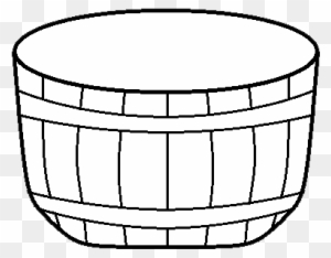 empty basket clip art black and white