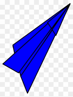 Blue Paper Plane Clipart