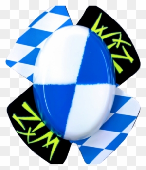 Wiz Graffix Backed Knee Sliders- Bavarian Flag - Wiz Design Knee Slider Smiley (pair)