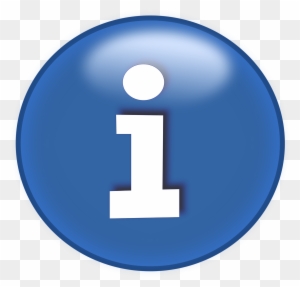 Illustration Of A Blue Information Button - Information Button Transparent Background
