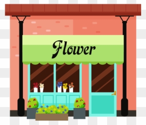 卖花店铺店面 - Flower Shop Png