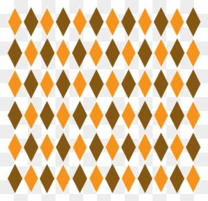 Brown Orange Retro Diamond Pattern - Pattern Clipart