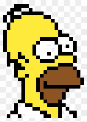 Minecraft Homer Simpson Maggie Simpson Marge Simpson - Homer Simpson Pixel Art
