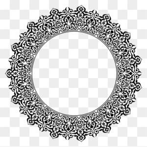 Ornament Circle Picture Frames Clip Art - Islamic Round Pattern Png