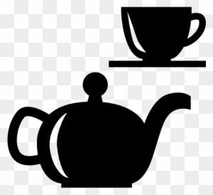 Tea Set Free Icon - Tea Has Less Caffeine Than Coffee