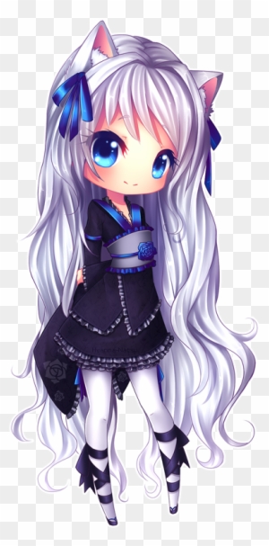 Chibi Wolf Girl Roblox Download Anime Chibi Girl With Brown Hair Free Transparent Png Clipart Images Download - purple cute chibi anime girl roblox