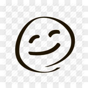 Cheerful, Cute, Emoji, Emoticon, Happy, Pleased, Smile - Smiley Face Sketch Png
