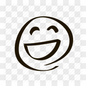 Outline Hand Drawn Smiley Faces Basic Stock Vector - Hand Drawn Happy Face