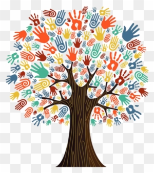 Tree With Colorful Hand Prints - Non Profit