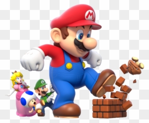 Mario Luigi Princess Peach Year Of Luigi Super Mario - Mega Mushroom Super Mario 3d World