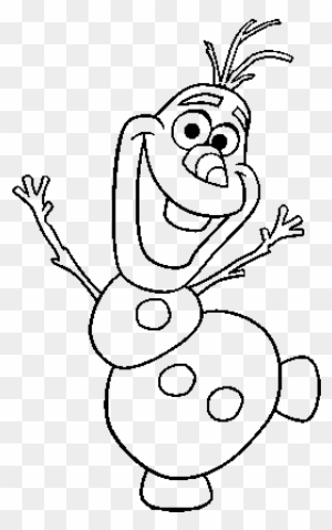 Magnífico Olaf El Muñeco De Nieve Para Colorear Bosquejo - Olaf