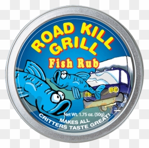 Road Kill Grill Fish Rub Tin - Dean Jacob's Road Kill Grill Meat Rub ~ 2.4 Oz. Tin