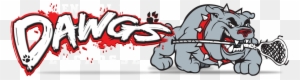 Dawgs-logo - Grey Bulldog Greeting Card