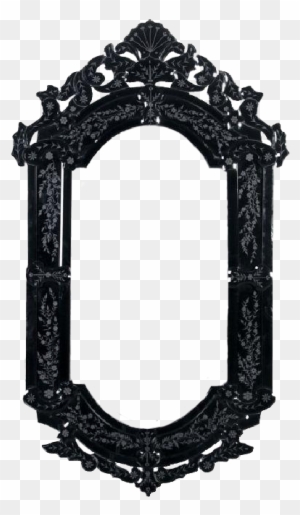 Gothic Clipart Mirror Frames - Black Frame Png Gothic - Free