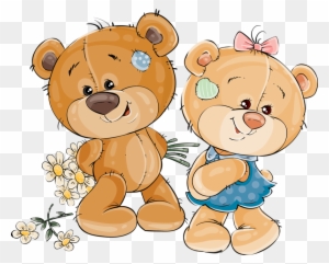 Album - Teddy Bear With Flowers Clipart - Free Transparent PNG Clipart ...