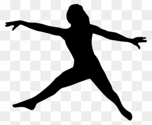 Silhouette, Ballet, Dancing, Jumping, Fitness, Sports - Silhouette Sports Dance