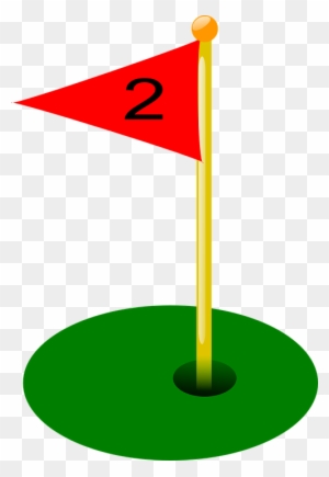 Collection Of Golf Sign Cliparts - Golf Flag Hole 2