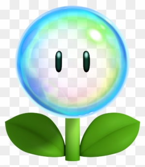 Flower Bubble Flower Mario Flower Power Ups Free Transparent Png Clipart Images Download