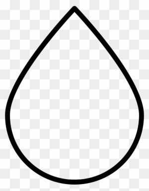 Drops Clipart Teardrop Shape - Rain Drop Coloring Page - Free