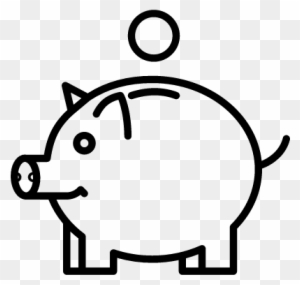 Pig Money Safe Vector - Pig Money Icon