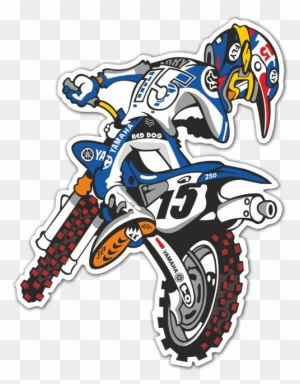 Car & Motorbike Stickers - De Motocross Em Desenho - Free Transparent ...