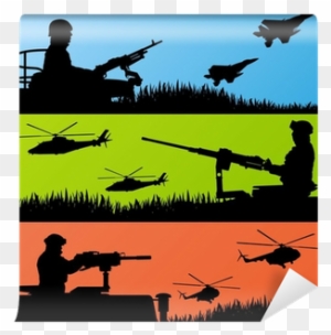 Army Soldiers, Planes, Helicopters And Guns Background - Soldier