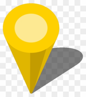 Simple Location Map Pin Icon3 Yellow Free Vector Data - Pin Yellow Png