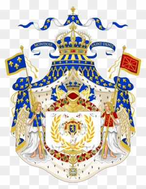 Grand Royal Coat Of Arms At Rest Son Altesse Royale - Coat Of Arms Of France