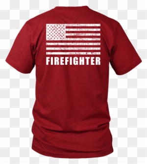 Fire Rescue Firefighter Duty Shirt - Alpha Gear Symbol - Basic Black Shirt