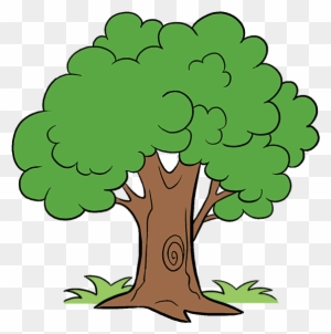 Unlimited Cartoon Tree Picture How To Draw A Easy Step - Draw A Cartoon Tree  - Free Transparent PNG Clipart Images Download