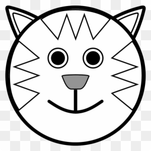 Cat Face Coloring Page